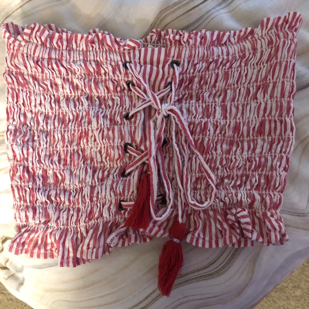 American Eagle Stripe Tube Top